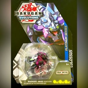 Bakugan Evolutions Platinum Series Colossus True Metal Action Figure Toy New